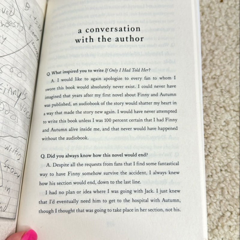 If Only I Had Told Her (B&N exclusive edition)