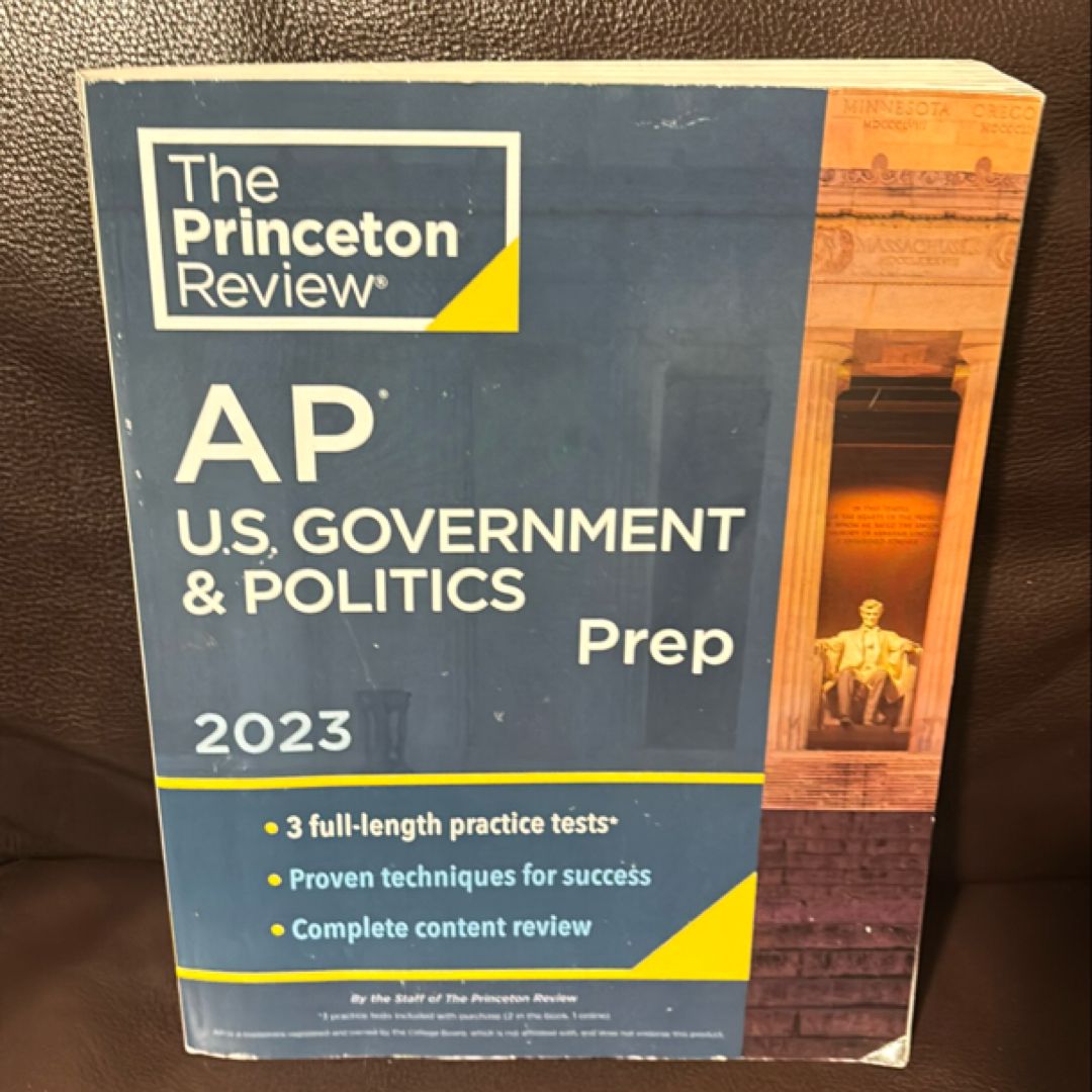 Princeton Review AP U. S. Government and Politics Prep 2023