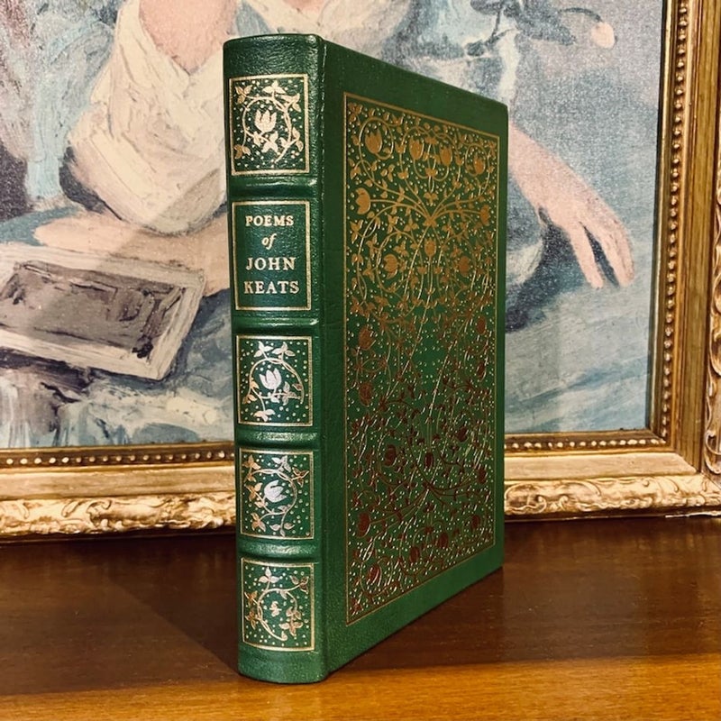 The Poems of Keats - Easton Press (1980) - Illustrated Collector’s Edition - Vintage Leather Bound Book