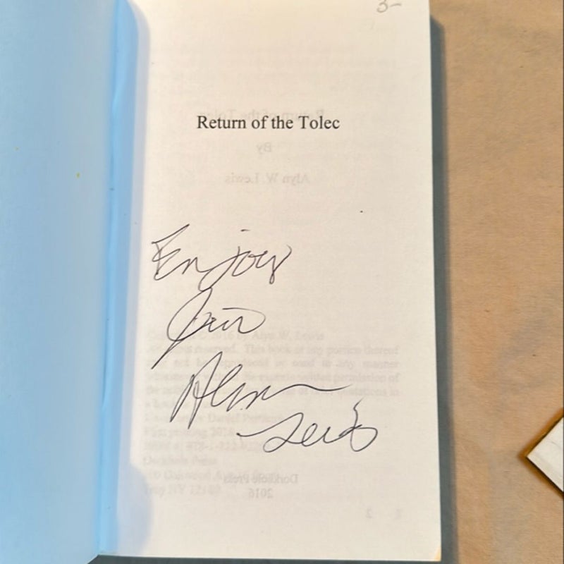 Alyn Lewis Return of the Tolec 