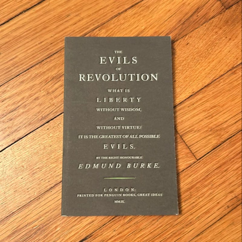 The Evils of Revolution