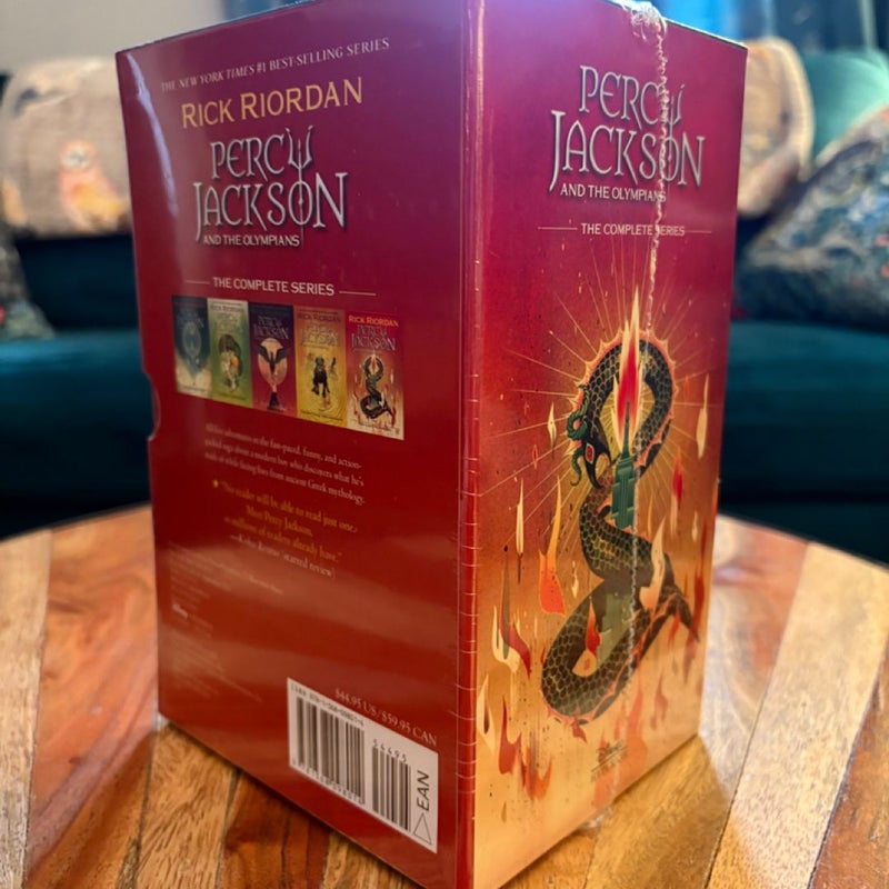 SEALED Percy Jackson and the Olympians 5 Book Boxed Set Barnes & Noble Exclusive