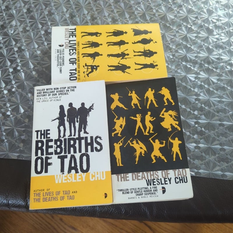 All three books The Lives of Tao Rebirths Deaths