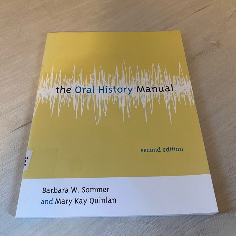 The Oral History Manual