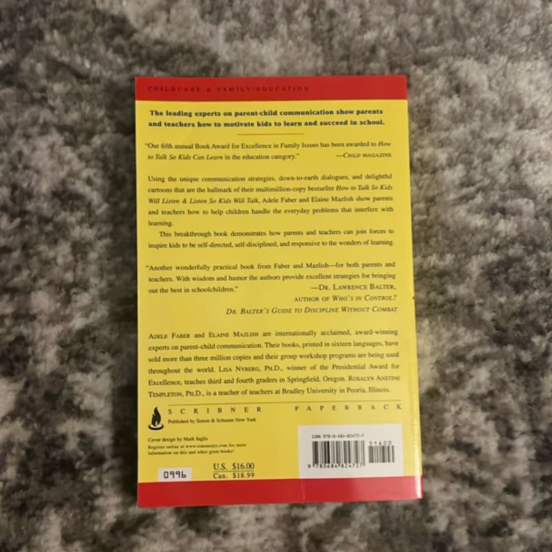 How to Talk So Kids Can Learn