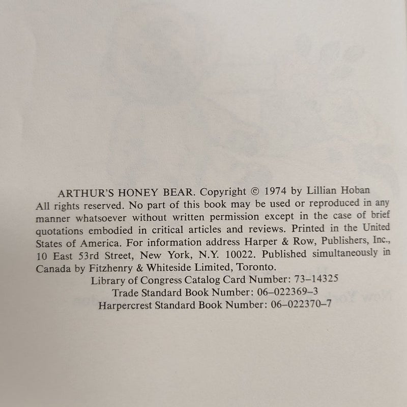 Arthur's Honey Bear