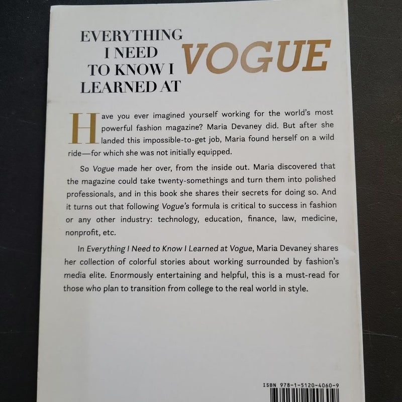 Everything I Need to Know I Learned at Vogue