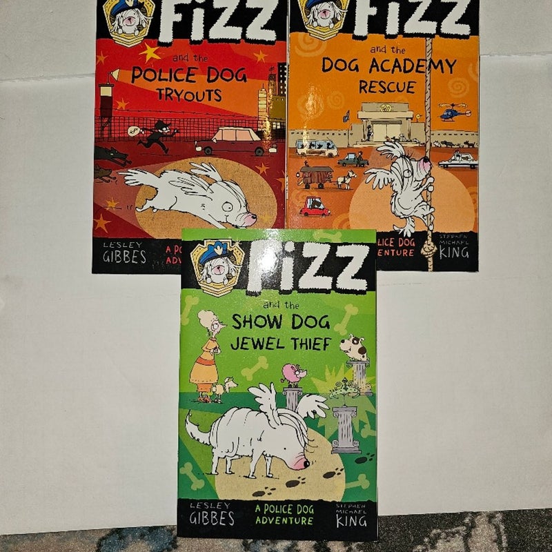 3 Fizz Books Police Dog, Dog Academy Rescue, Show Dog