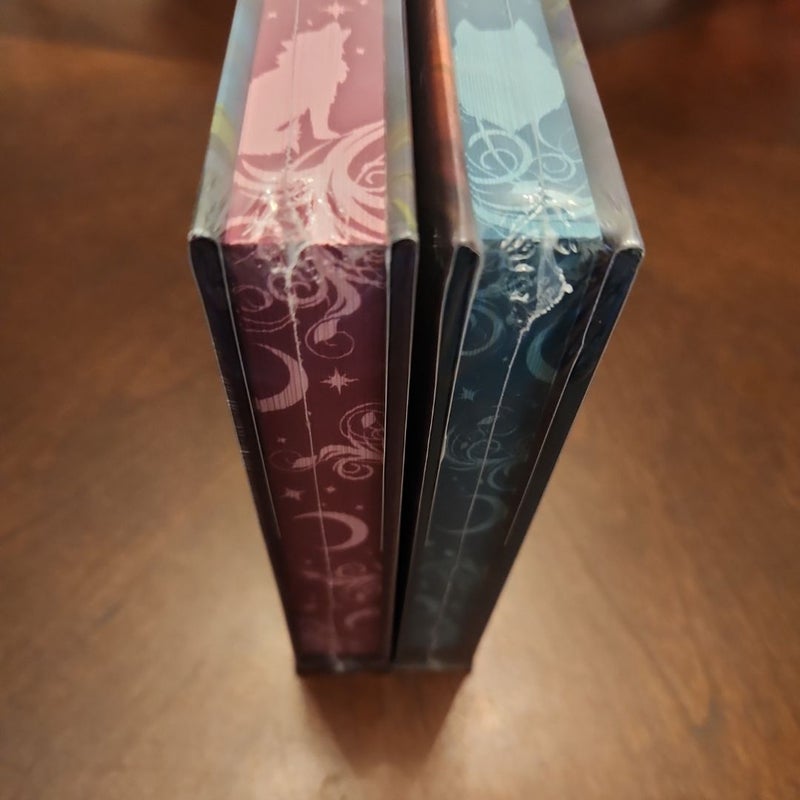 Matefinder & Devi *SIGNED ARCANE SOCIETY SPECIAL EDITIONS WITH STENCILED EDGES, FAN ART AND PIN*