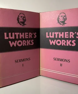 Luther's Works Volume 51 & 52: Sermons I & II by Martin Luther Vintage Hardcover