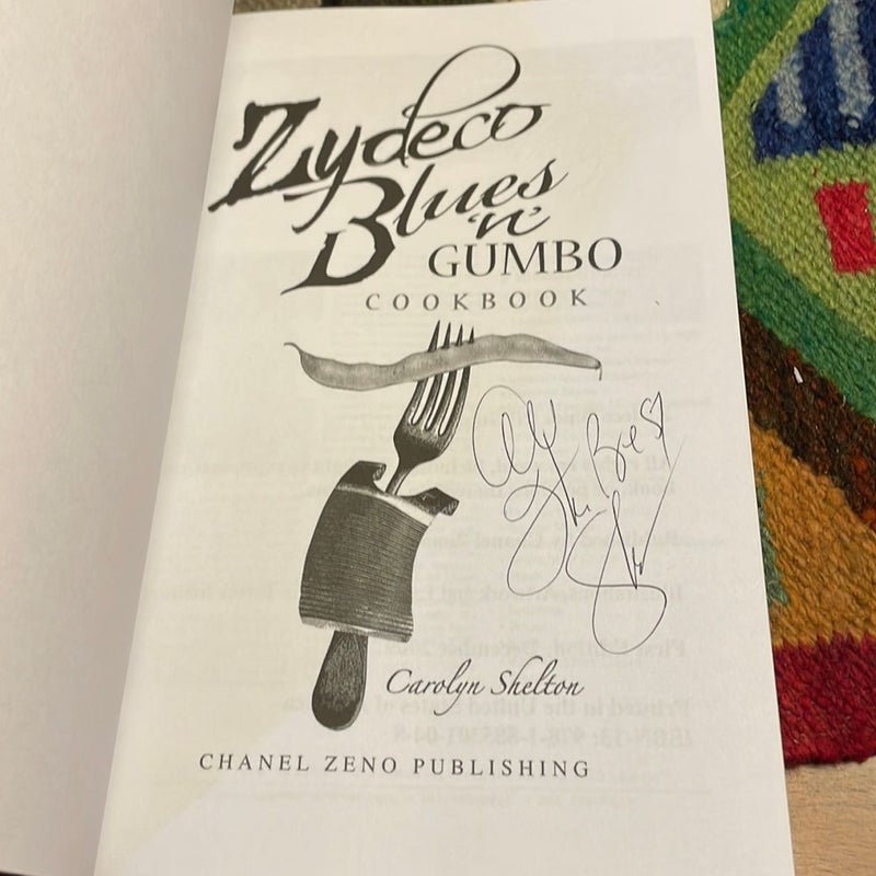 Zydeco Blues ‘n’ Gumbo Cookbook (1st edition, signed)