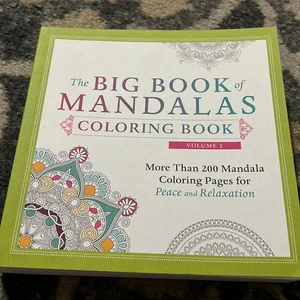 The Big Book of Mandalas Coloring Book, Volume 2