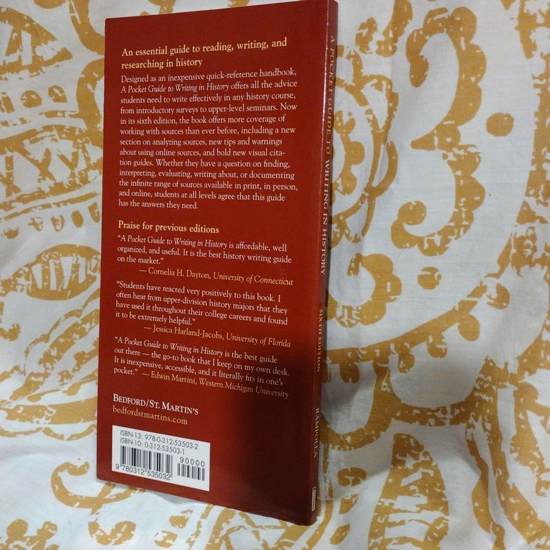 A Pocket Guide to Writing in History
