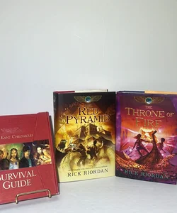 The Kane Chronicles Series (3 Book) Bundle: The Red Pyramid, Throne of Fire, & The Kane Chronicles Survival Guide