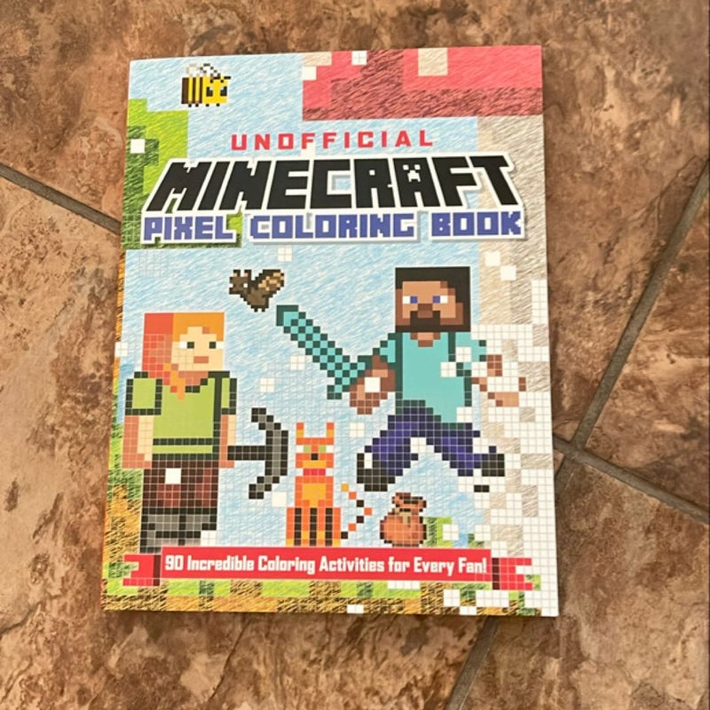 The Unofficial Minecraft Pixel Coloring Book