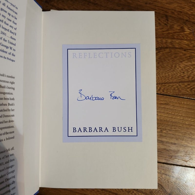 Reflections signed by Barbara Bush