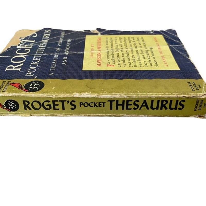 Roget's Pocket Thesaurus 