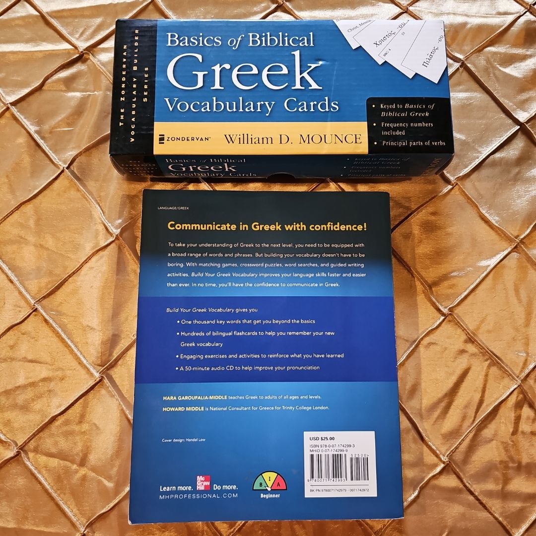 Basics Of Biblical Greek Vocabulary Cards [Second Edition] By William D ...