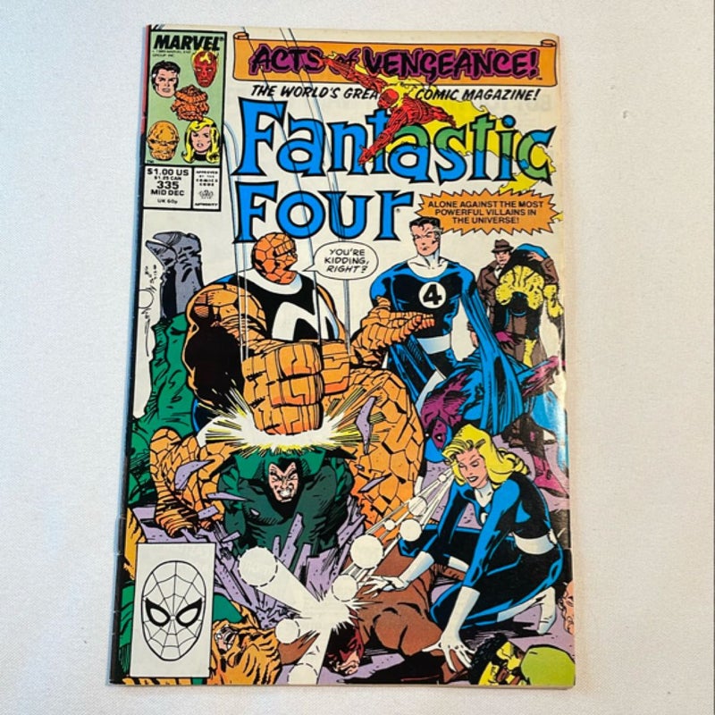 Marvel Fantastic Four #335 Acts of Vengeance 