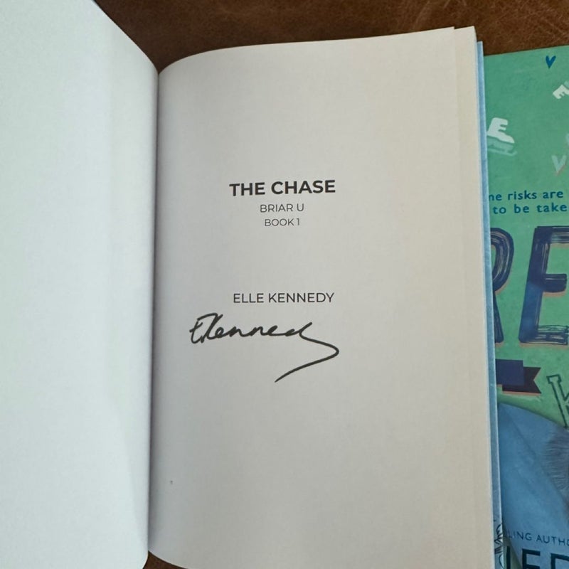 Cover to Cover Briar U Series signed elle kennedy the chase the play the dare 