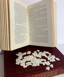 Book page confetti