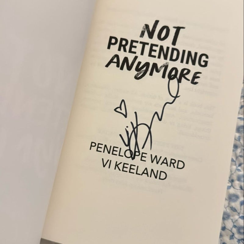 Not Pretending Anymore
