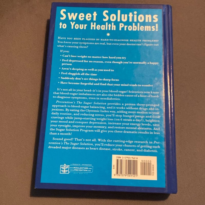 Prevention's the Sugar Solution