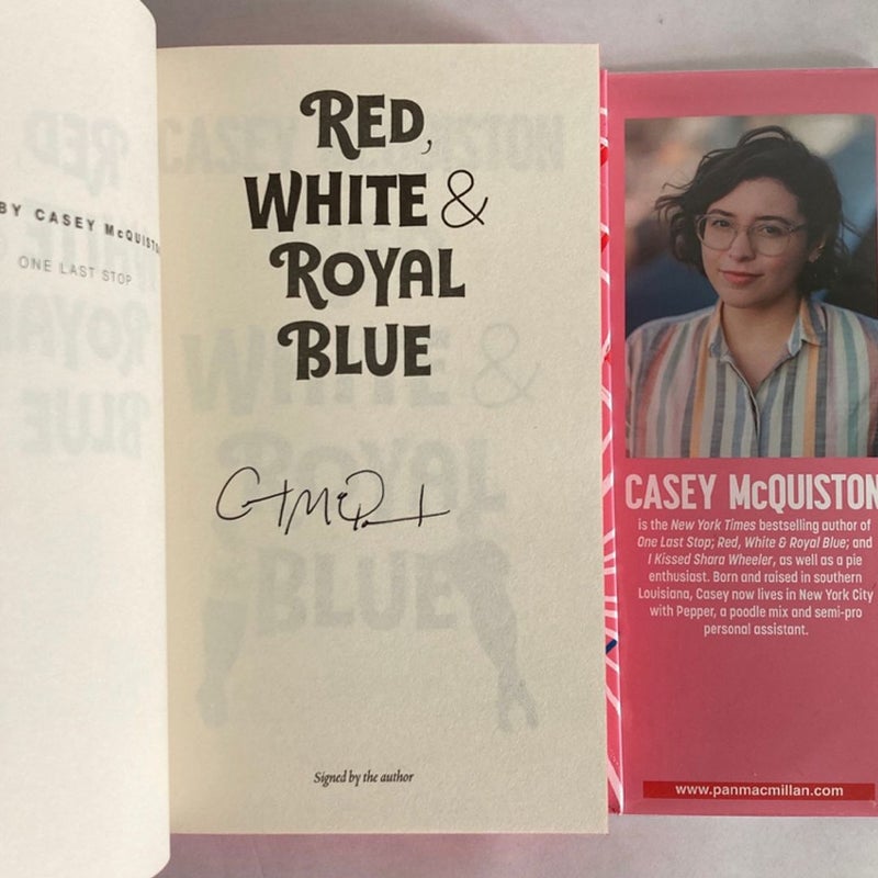 Waterstones SIGNED Exclusive Edition: Red, White & Royal Blue, Sprayed Edges