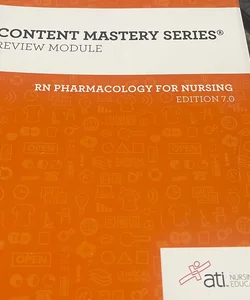 RN Pharmacology for Nursing Edition 7. 0