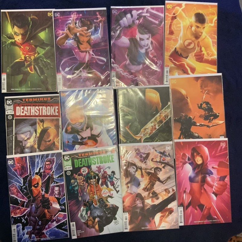 Teen Titans Rebirth Full Series 1-47 includes some crossover issues of deathstroke