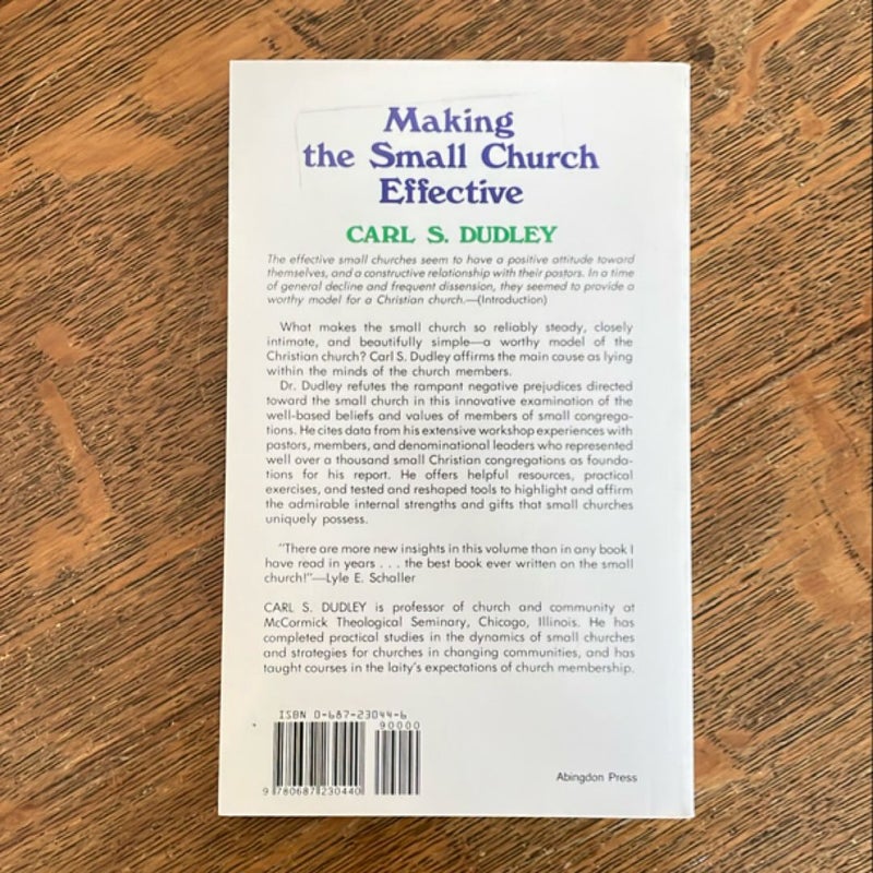 Making the Small Church Effective