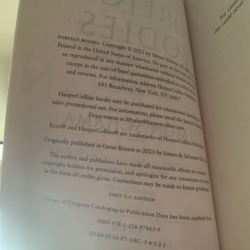 Foreign Bodies (advanced copy)