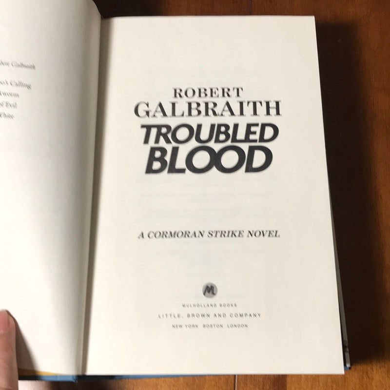 1st ed./1st * Troubled Blood