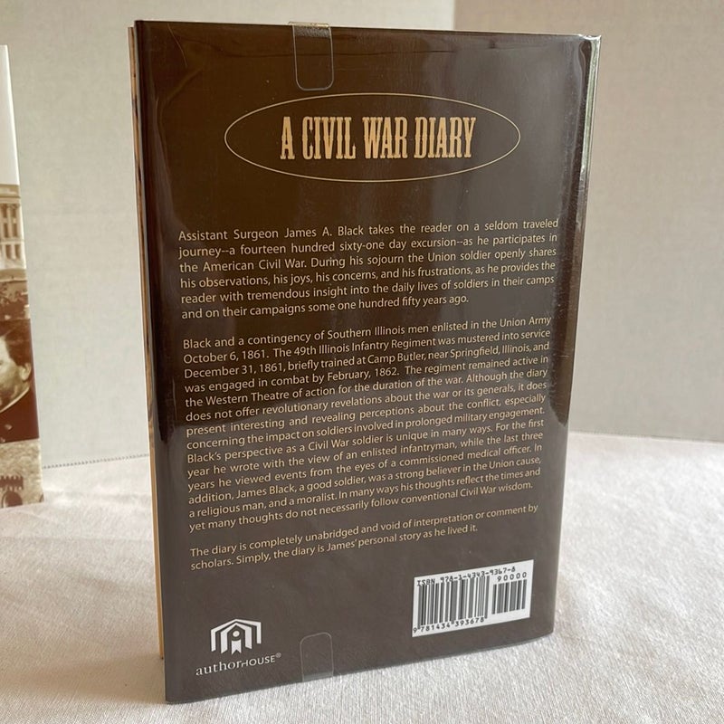 Civil War Books: A Civil War Diary SIGNED (by transcriber) & Nashville