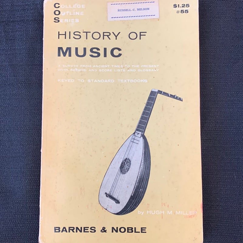 History of music antique 1957 
