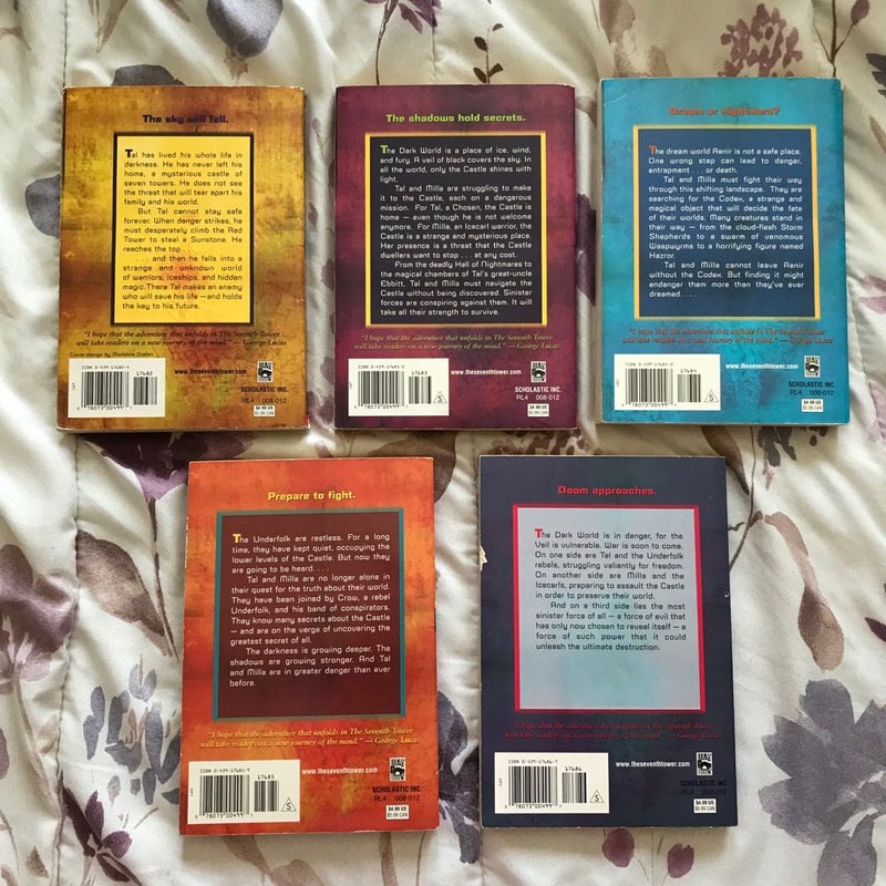 The Seventh Tower 5-Book Collection (The Fall, Castle, Arnie, Above the Veil, & Into Battle)