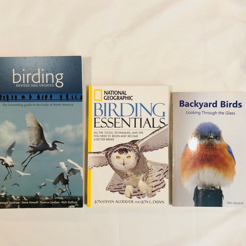 Birding Books Bundle: Birding, Birding Essentials, Backyard Birds (Signed Copy)