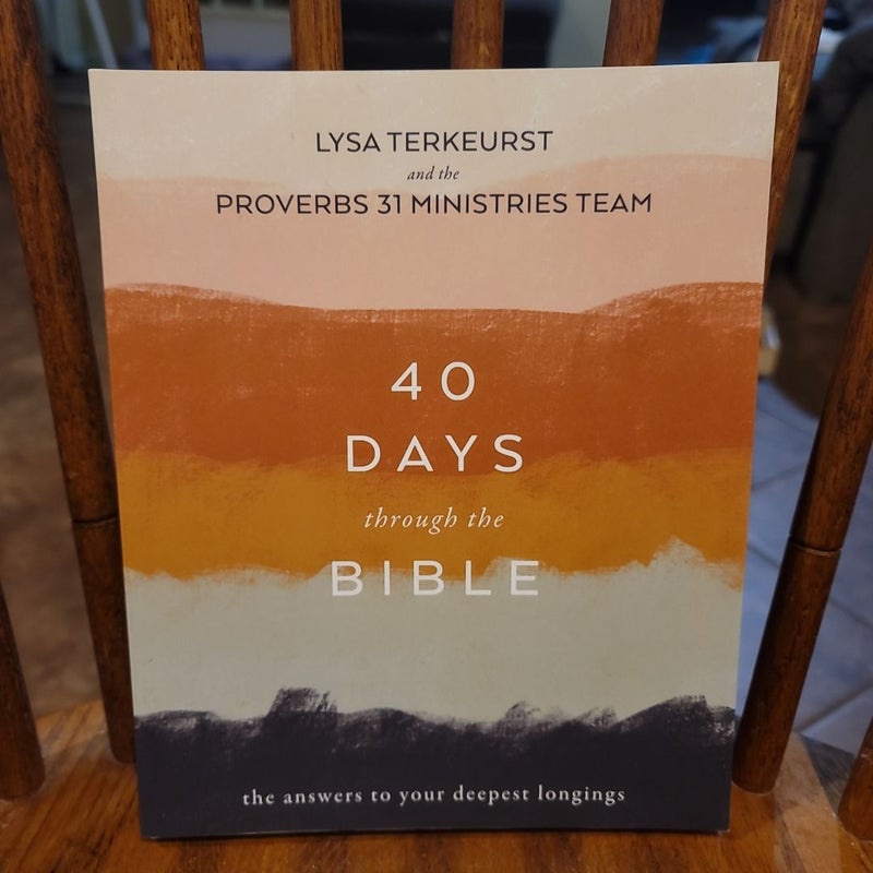 *CLEARANCE* BIBLE BUNDLE - ESV Thinline Bible and 40 Days Through The Bible, The Answers To Your Deepest Longings