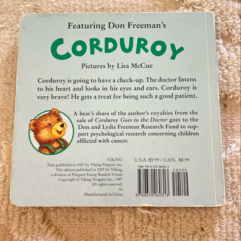 Corduroy Goes to the Doctor (lg Format)