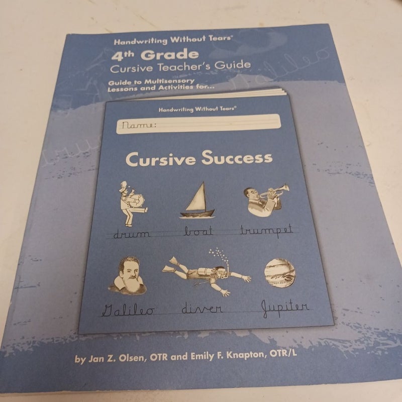 4th Grade Cursive Teacher's Guide