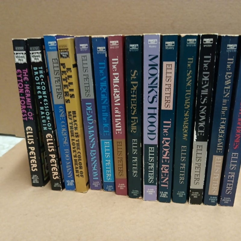 14 Ellis Peters books lot bundle