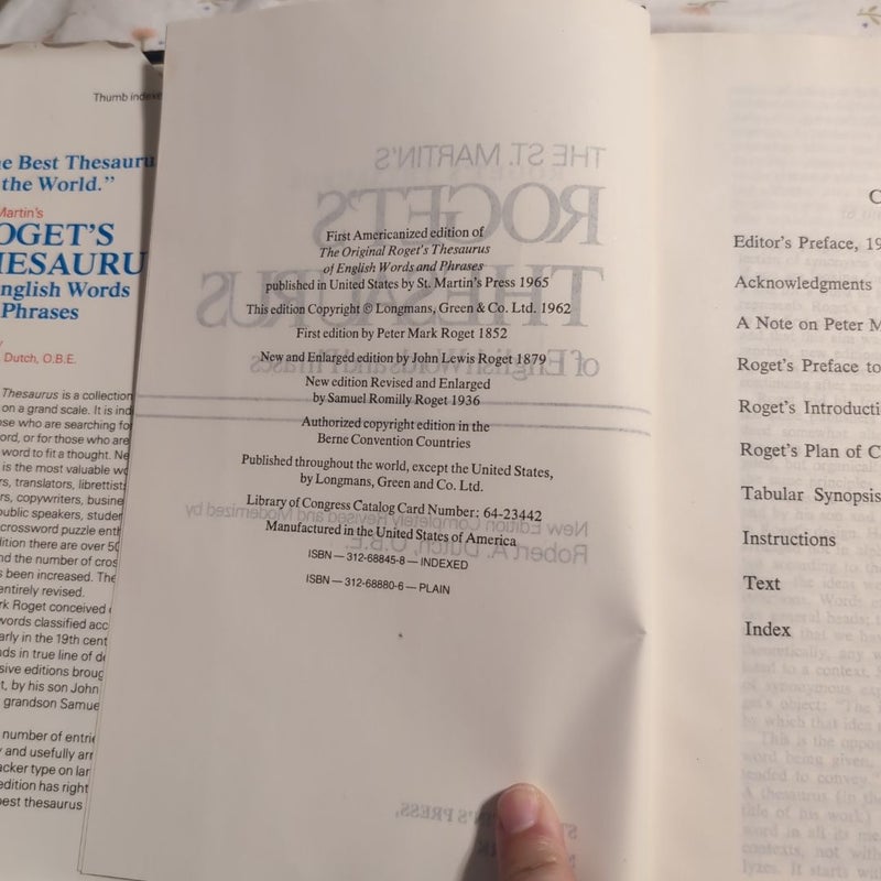 Roget's Thesaurus of English Words and Phrases