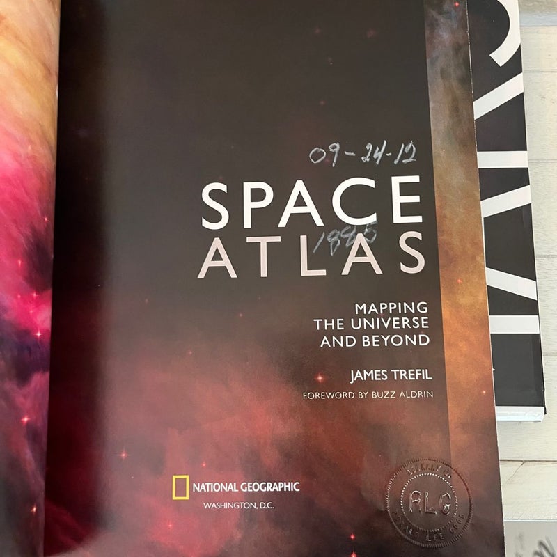 Lot of 3 Book Bundle National Geographic Mars, Space Atlas, The New Solar System