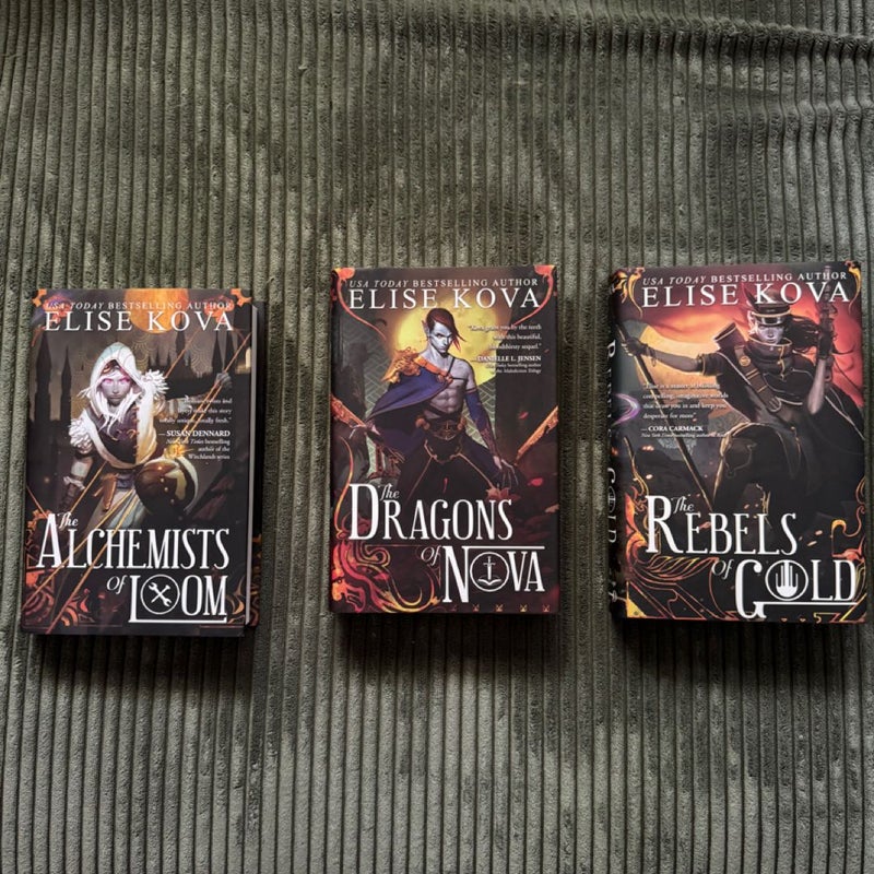 The Alchemists of Loom Trilogy Original Covers 