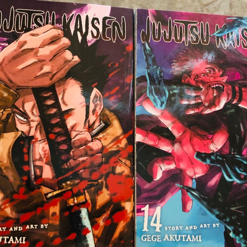 Jujutsu Kaisen Anime MANGA ENGLISH Volumes 0-14 Books