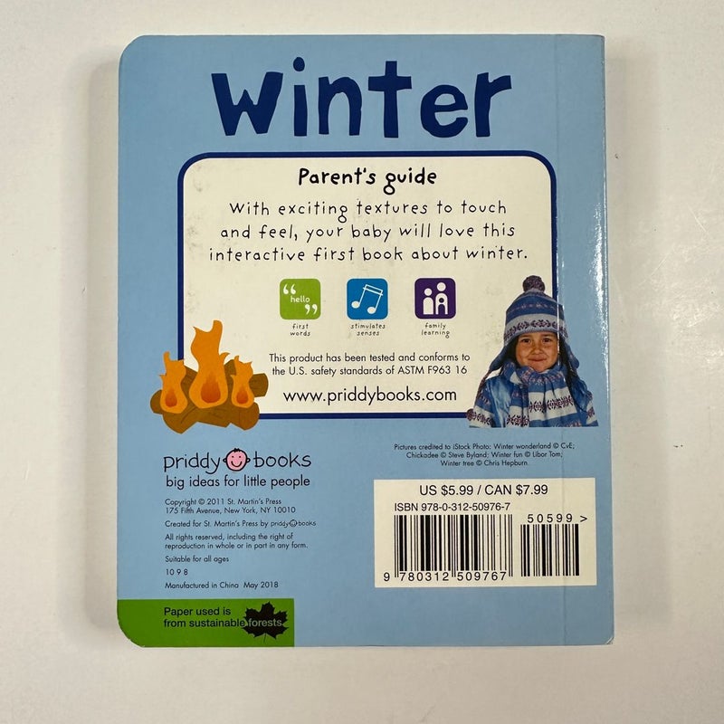 Winter, Touch and Feel Bright Baby (Board Book)