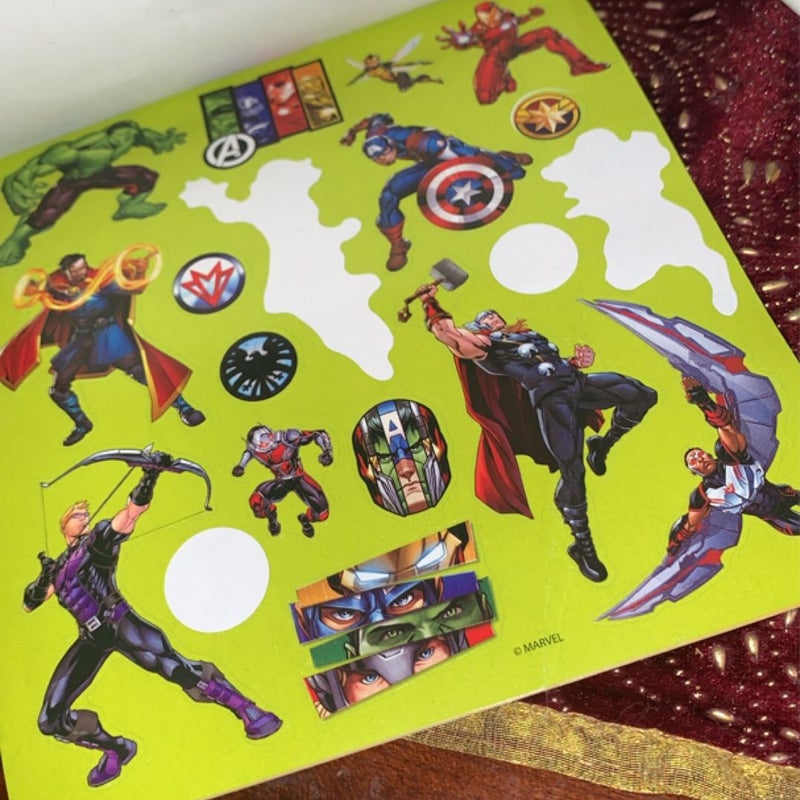 Marvel Avengers sticker book pad 