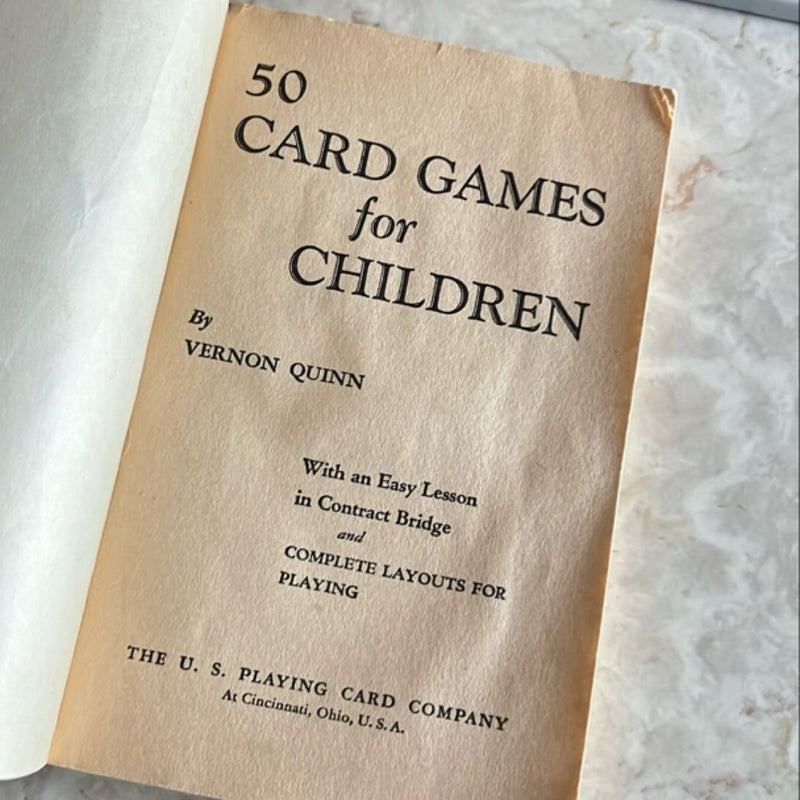 50 Card Games for Children