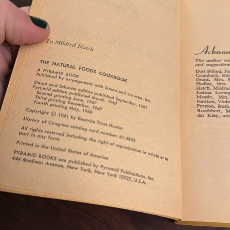 The natural foods cookbook