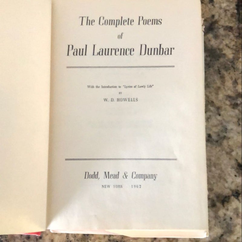 The Complete Poems Of Paul Laurence Dunbar 